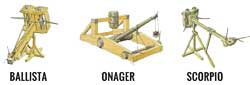 Roman Artillery (Ballista, Onager, Scorpio)